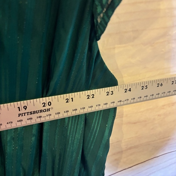 Draper James Teal Tiered Ruffled Fit and Flare Sleeveless Dress XXL - Picture 8 of 9